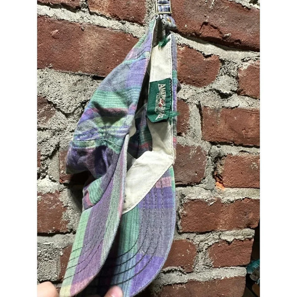 Vintage American Eagle Plaid hat - Picture 6 of 9